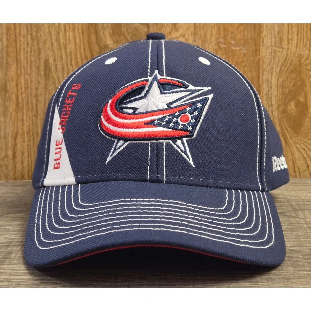 NWOT Columbus Blue Jackets Hat NHL Reebok Adjustable Strapback Cap Size